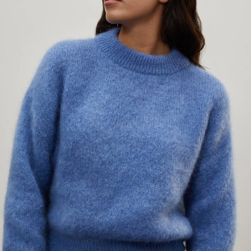 Blue Mohair Sweater - Picture 2 of 4